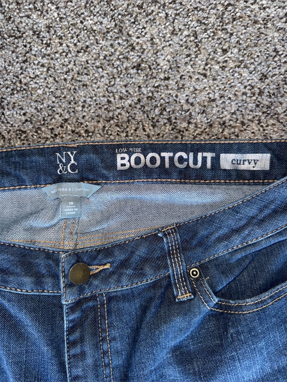 New York & Company Low Rise Bootcut Curvy Denim Jeans - Picture 2 of 5